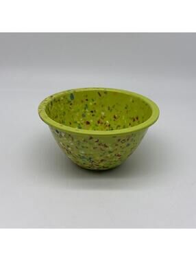 Zak! Designs 5.5 inch Confetti Melamine Bowl GREEN Great Condition